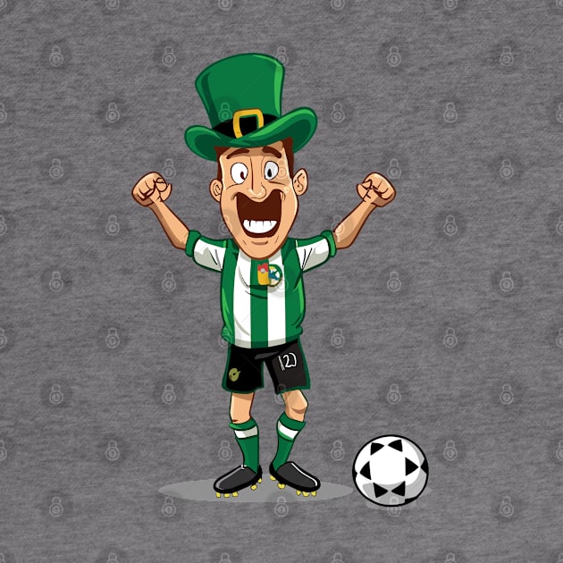 leprechaun wearing football kits by YuriArt